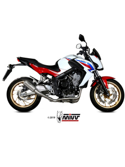 Pełny układ wydechowy (MK3) MIVV do Honda CB 650 F (14-18) srebrny