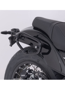 Zestaw: sakwa boczna Legend Gear LC1 + stelaż SLC Sw-Motech BMW R 12/ S (24-) czarno-brązowa [pojemność: 9,8 L]