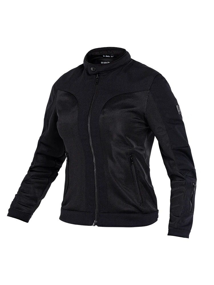 Kurtka motocyklowa tekstylna damska John Doe Aero Mesh czarna