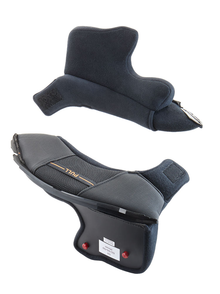 Wkładki policzkowe do kasku Schuberth S3 czarne [rozm. 61]