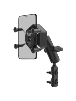 Uchwyt na telefon RAM X-Grip z adapterem tłumiącym wibracje i mocowaniem na zbiorniku hamulca/sprzęgła