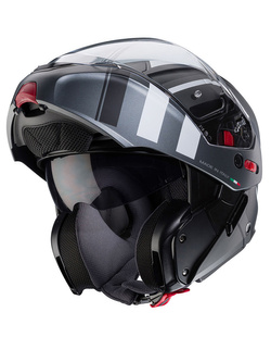 Kask szczękowy Caberg Horus X czarno-szaro-biały