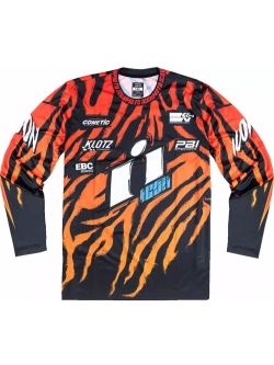 Bluza enduro Icon Rad Dawn czarno-pomarańczowa