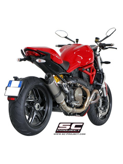 Tłumik SC-Project Oval Carbon / Titanium (Slip on) - Ducati Monster 1200 / S [14-16]