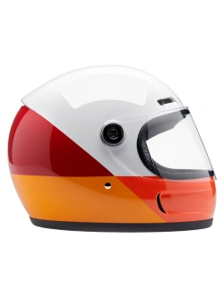 Kask integralny Biltwell Gringo SV biało-pomarańczowo-żółty