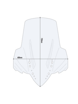 Szyba do skutera GIVI Yamaha Tricity 300 (20-25) przezroczysta
