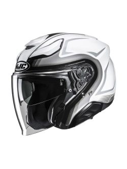 Kask otwarty HJC F31 Bask biało-szary
