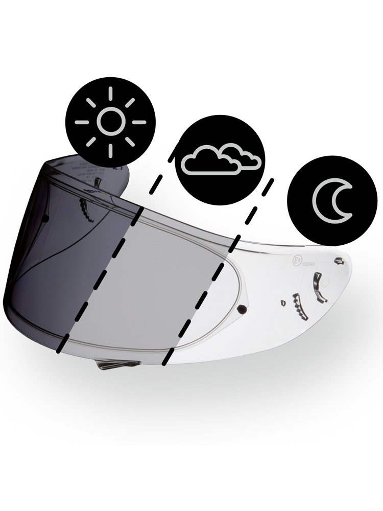 Szyba fotochromatyczna SHOEI X-SPIRIT III, NXR, RYD CWR-1