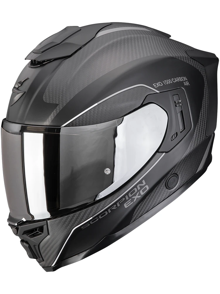 Kask integralny Scorpion EXO-1500 CARBON AIR Mundi czarno-srebrny matowy
