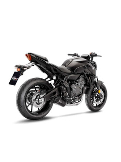 Pełny układ wydechowy LeoVince LV One Evo Black Edition [Stainless Steel, bez homologacji] do Yamaha MT-07 [21-], YZF-R7 [21-], XSR 700 [21-]
