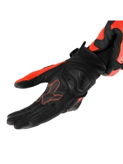 Rękawice motocyklowe Shima Spark 3.0 czarno-fluo czerwone