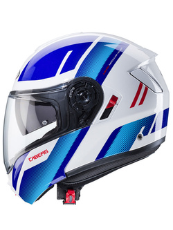 Kask szczękowy Caberg Levo X Manta biało-niebiesko-czerwony