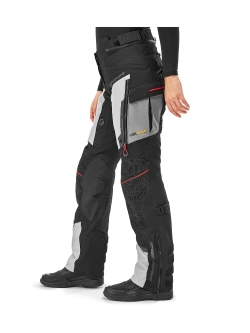 Spodnie motocyklowe damskie tekstylne Shima Tracker czarno-jasnoszare