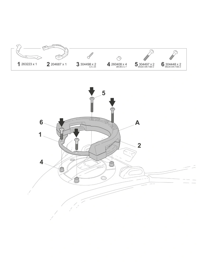 Mocowanie tankbagów Shad Click System BMW R 1300 GS Adventure (25-)