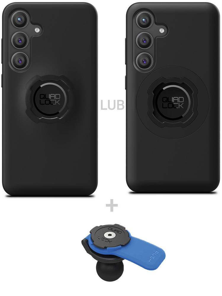 Zestaw: etui na telefon Samsung Galaxy S24+ + uchwyt kulowy Quad Lock
