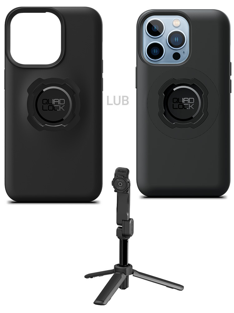 Zestaw: etui na telefon iPhone 13 Pro + statyw/ selfie stick Quad Lock