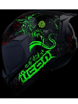 Kask integralny Icon Ultraflite MIPS Misanthrope czarno-czerwony