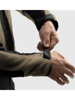 Kurtka motocyklowa tekstylna Rebelhorn Scandal 3 brązowo-czarno-czerwona