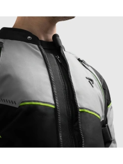 Kurtka motocyklowa tekstylna Rebelhorn Swift czarno-szara-fluo