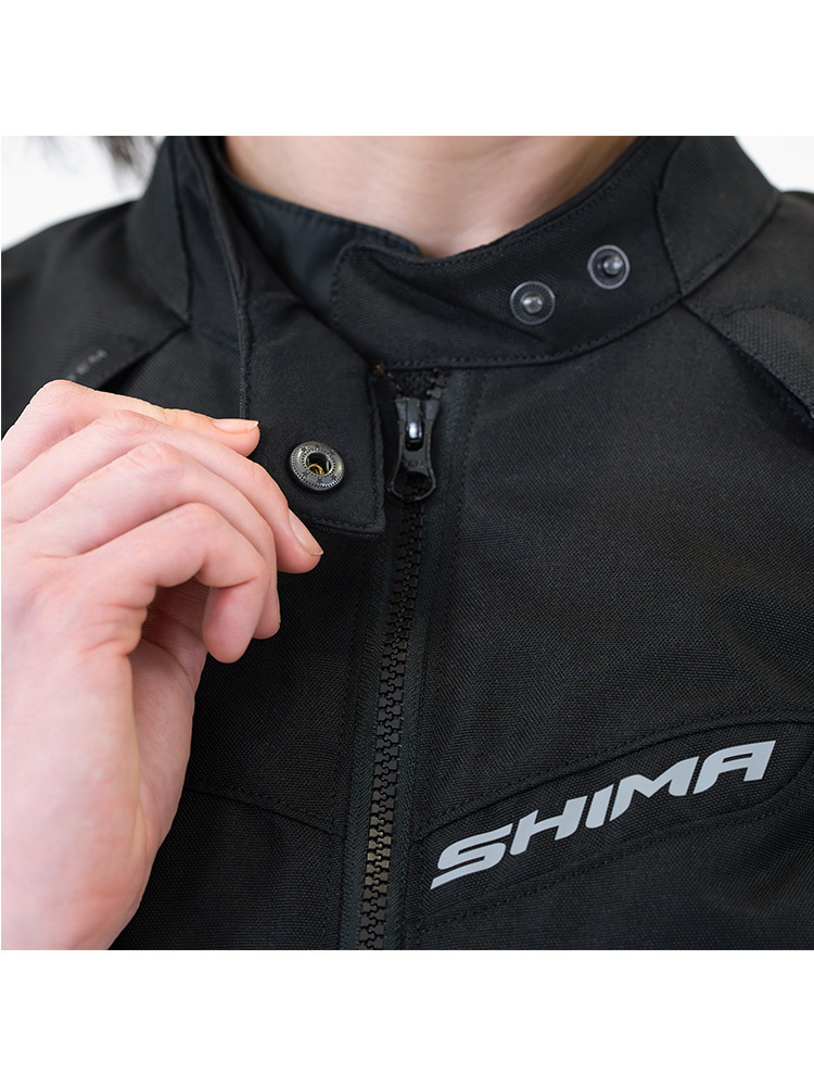 Kurtka motocyklowa damska tekstylna Shima Rush 2.0 czarno-fluo