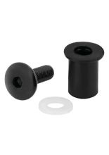 Śrubki do owiewek i szyb motocyklowych Lampa samoblokujące czarne 10 szt. [M5]