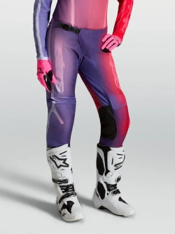 Spodnie cross damskie Alpinestars MX Stella Fluid Kepler fioletowo-czerwone