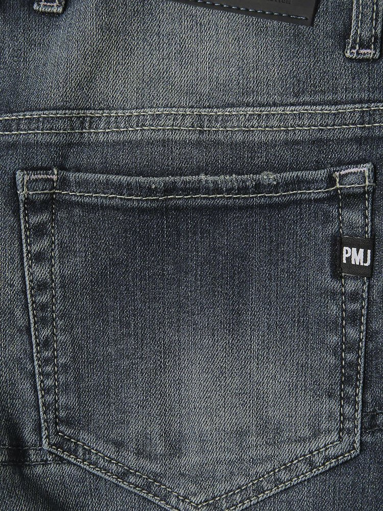 Jeansy motocyklowe damskie PMJ New Florida niebieskie