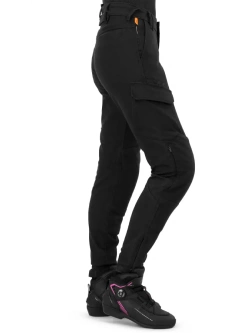 Jeansy motocyklowe damskie Shima Recon czarne