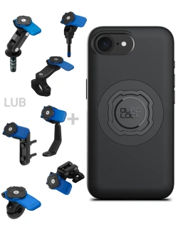 Zestaw na motocykl: etui MAG na telefon iPhone 17e (magnetyczne) + mocowanie Quad Lock