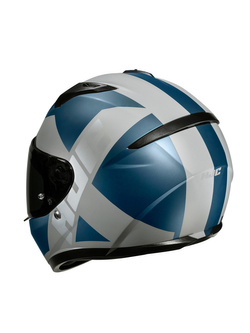 Kask integralny HJC C10 Tez niebiesko-srebrny