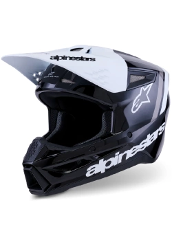 Kask enduro Alpinestars SM3 Radium czarno-szaro-biały