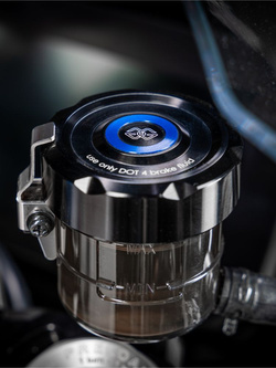 Pokrywa zbiornika płynu hamulcowego przedniego GILLES BMW, Honda, Kawasaki, KTM, Suzuki, Yamaha (wybrane modele) aluminiowa czarna