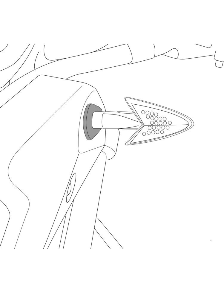 Uchwyty PUIG do kierunkowskazów przednich Honda (wybrane modele)