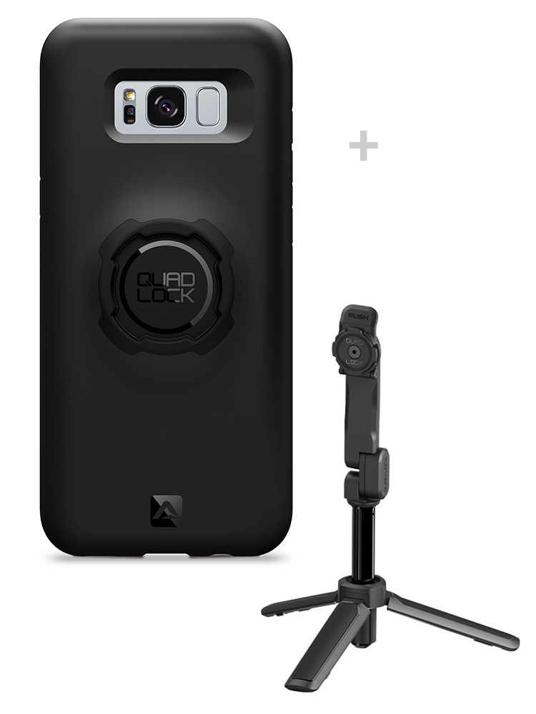 Zestaw: etui na telefon Samsung Galaxy S8+ + statyw/ selfie stick Quad Lock