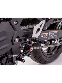 Zestaw regulowanych podnóżków z dźwigniami GILLES FXR-K06 Kawasaki EX 400 Ninja (18-23)/ KRT Edition (18-20) czarny