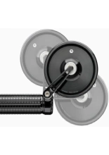 Lusterko motocyklowe uniwersalne Motogadget Mo.view Classic Flip aluminiowe, czarne [długość ramienia: 72 mm]