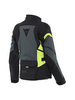 Kurtka motocyklowa tekstylna damska Dainese Carve Master 3 Gore-Tex czarno-fluo żółta