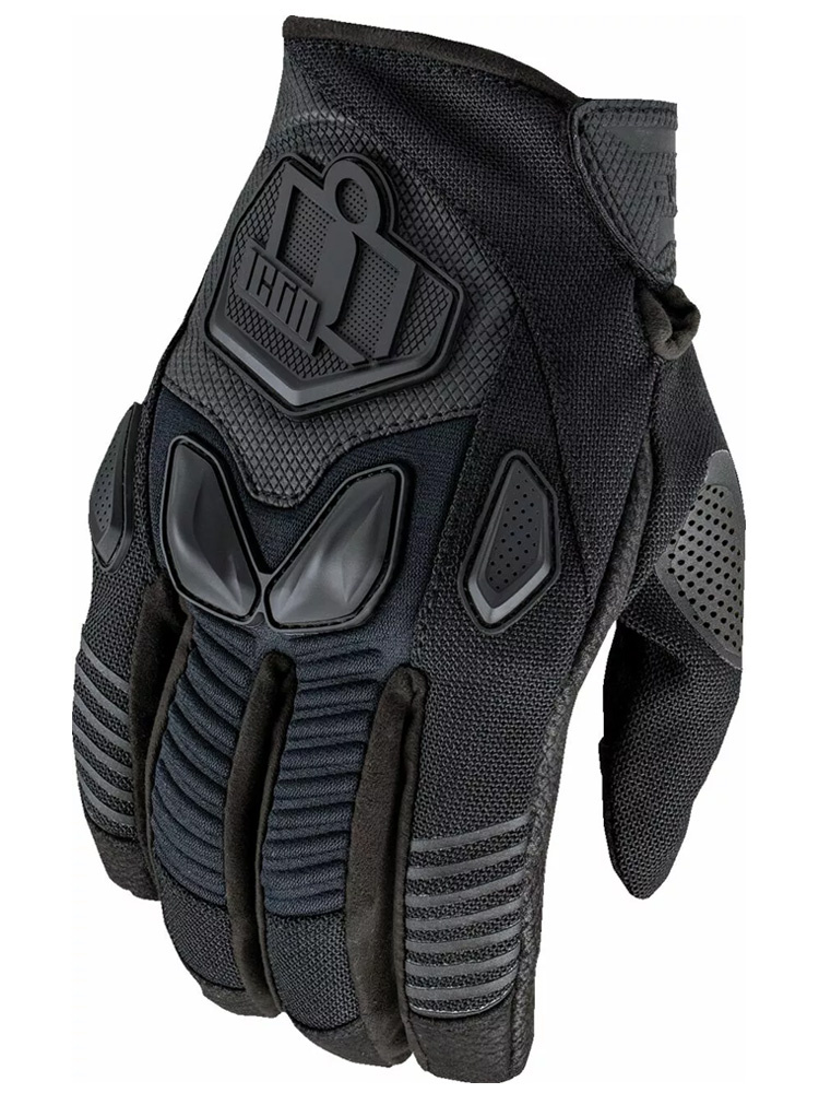 Rękawice motocyklowe Icon Automag 3 czarne