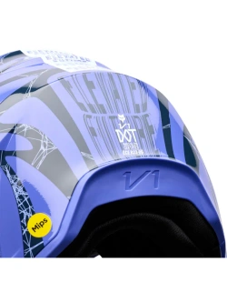 Kask enduro dziecięcy Fox V1 Diffuse czarno-fioletowy
