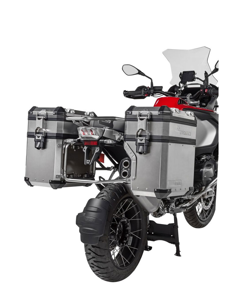 Podwyższenie kufrów Touratech Volume Booster do oryginalnych aluminiowych kufrów BMW srebrne