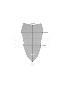 Szyba motocyklowa WRS Touring Yamaha MT-09 Tracer (15-17) przyciemniana