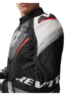 Kurtka motocyklowa tekstylna REV’IT! Quantum 3 Air szaro-czerwona