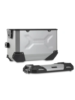 Zestaw: kufry boczne + stelaże PRO TRAX ADV SW-Motech Yamaha Tracer 7/ GT (RM55, RM56) (25-) srebrne [poj.: 2 x 37 L]