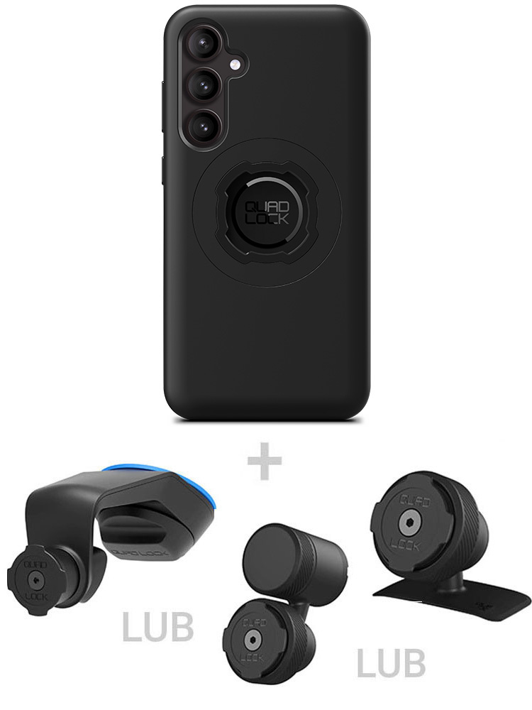 Zestaw do samochodu: etui MAG na telefon Samsung Galaxy S23 FE (magnetyczne) + mocowanie Quad Lock