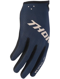 Rękawice cross damskie Thor Ridemode Static niebieskie