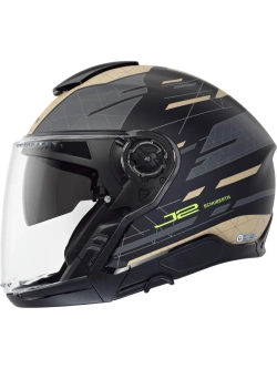 Kask otwarty Schuberth J2 Nova czarno-szaro-brązowy
