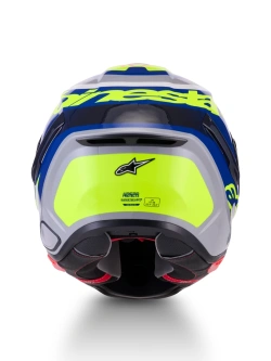 Kask integralny Alpinestars S-R7 Lumen srebrno-niebiesko-fluo