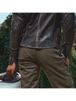 Kurtka motocyklowa damska skórzana Modeka Phinix brązowa