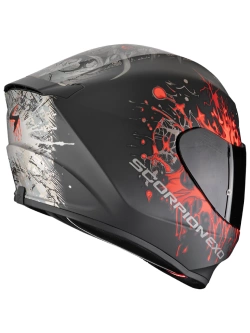 Kask integralny Scorpion Exo-391 Wolf czarno-srebrno-czerwony matowy