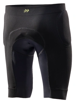 Legginsy krótkie z wkładką amortyzującą i ochraniaczami SIXS Pro-Tech czarne